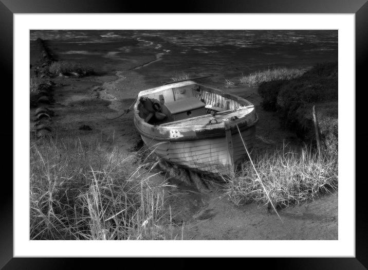 The wooden boat  Framed Mounted Print by Stephanie Veronique