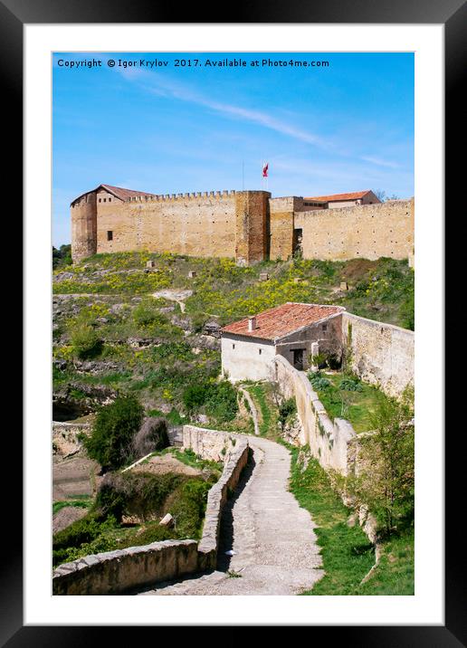 Castle wall in  Segovia Framed Mounted Print by Igor Krylov