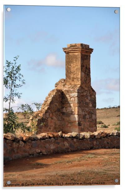 Kanyaka Homestead Ruins Acrylic by Carole-Anne Fooks