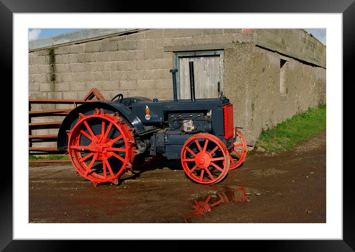 Case vintage tractor Framed Mounted Print by Alan Barnes