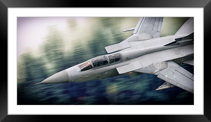Tornado F3 Inbound Framed Mounted Print by J Biggadike