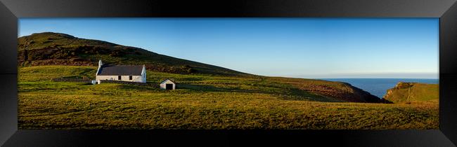 Mwnt Church Panorama, Ceredigion, Wales, UK Framed Print by Mark Llewellyn