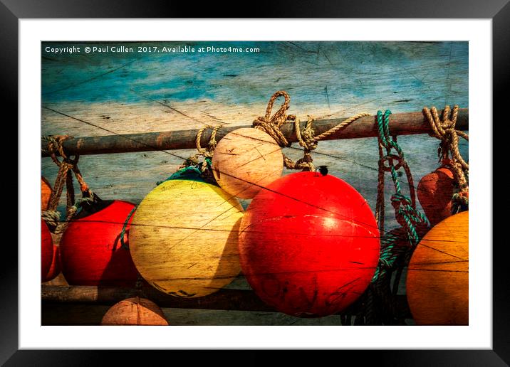 Colourful Fenders in a Distressed State. Framed Mounted Print by Paul Cullen