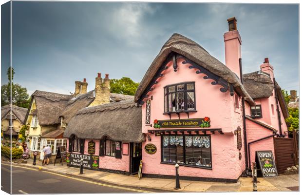 Old Thatched Teashop Canvas Print by Wight Landscapes