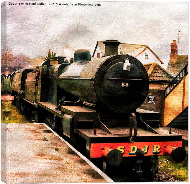 West Somerset Railways Train. Canvas Print by Paul Cullen