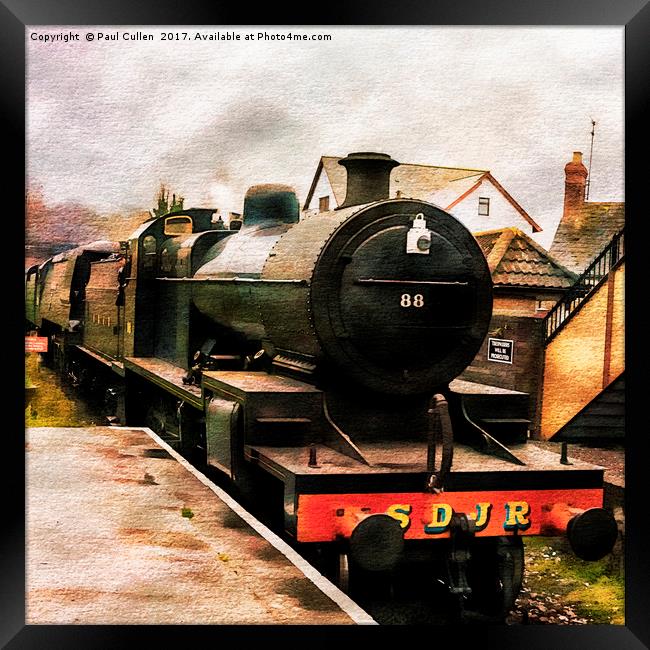 West Somerset Railways Train. Framed Print by Paul Cullen
