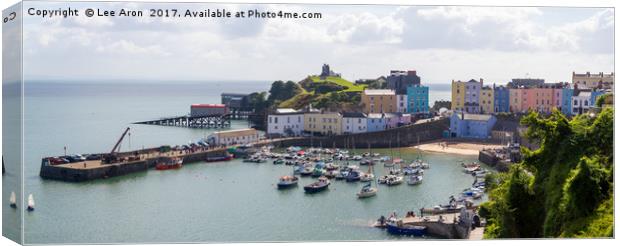 Tenby Harbour Canvas Print by Lee Aron