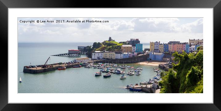 Tenby Harbour Framed Mounted Print by Lee Aron