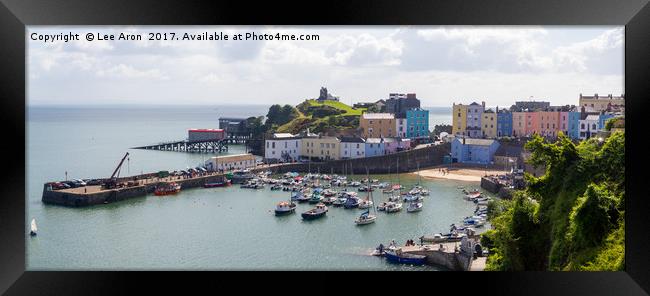 Tenby Harbour Framed Print by Lee Aron