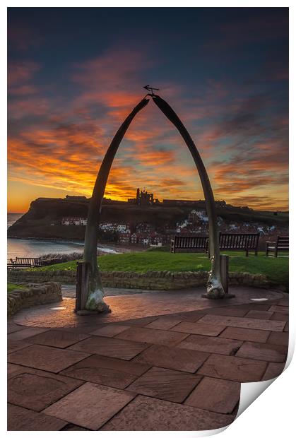 Whitby Whale Bones Print by Paul Andrews