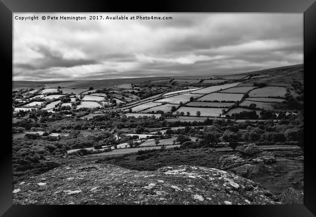Hamel Down on Dartmoor Framed Print by Pete Hemington