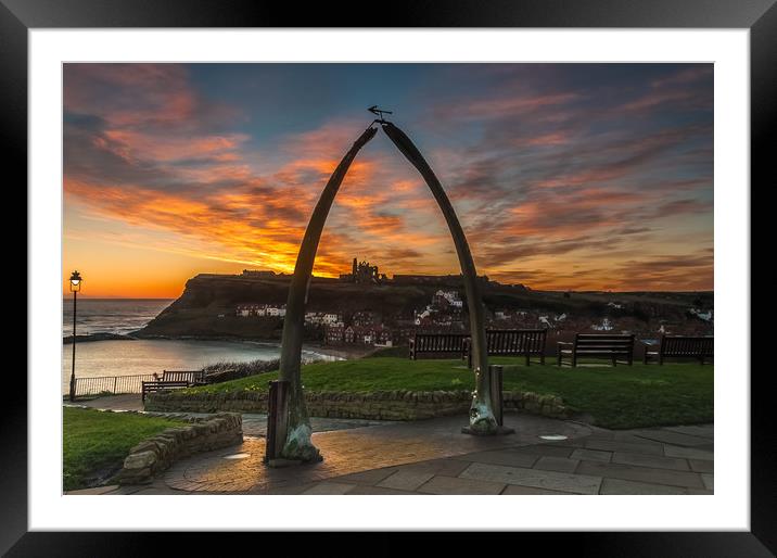 Whitby Whale Bones 2 Framed Mounted Print by Paul Andrews