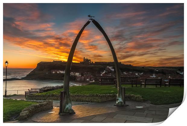 Whitby Whale Bones 2 Print by Paul Andrews