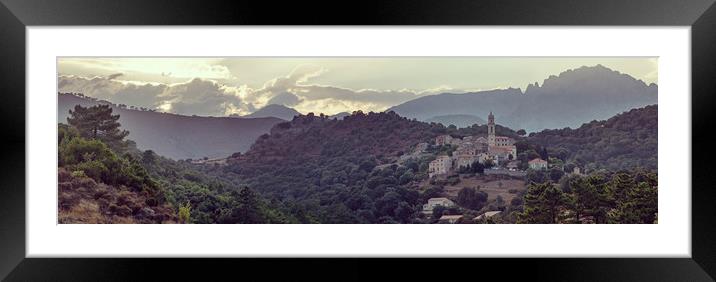 Corsican Hills Framed Mounted Print by Andy Armitage