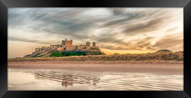 As Pretty as a Picture - Bamburgh Castle  Framed Print by Naylor's Photography