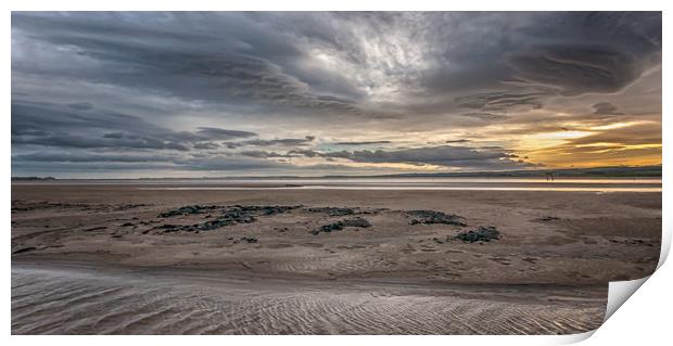 Heavenly Views at Holy Island Print by Naylor's Photography