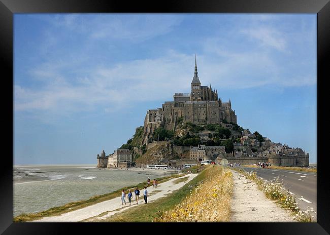 Mont St Michel Abbey, France Framed Print by Martin Doheny