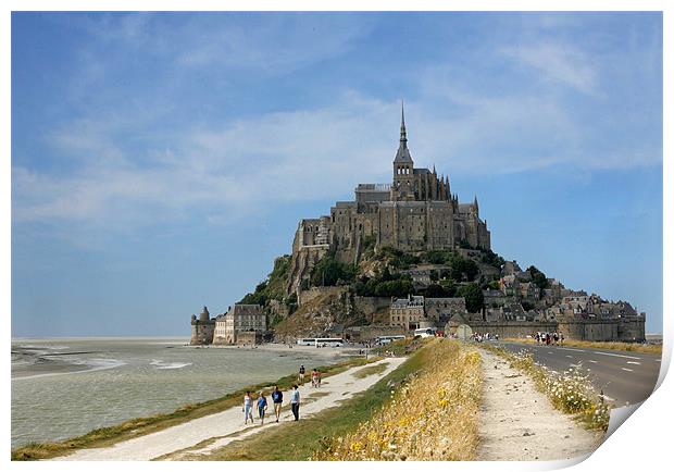 Mont St Michel Abbey, France Print by Martin Doheny