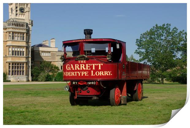 Garrett steam lorry Print by Alan Barnes
