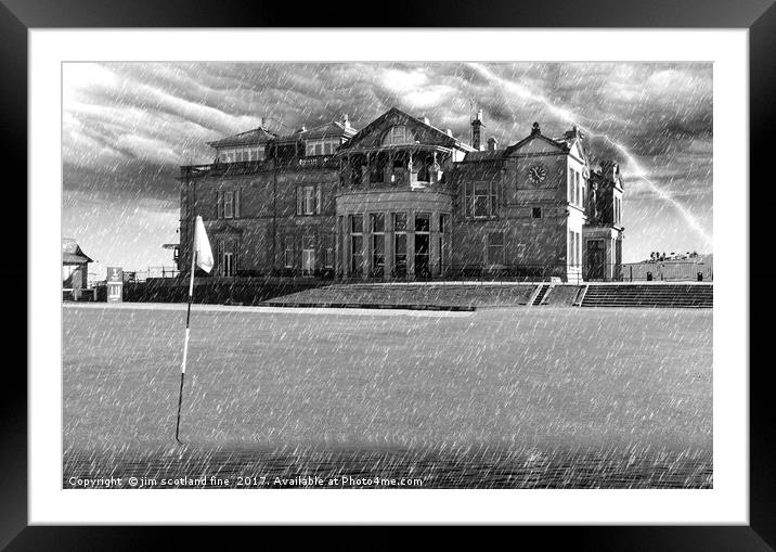 St Andrews Golf Course Framed Mounted Print by jim scotland fine art