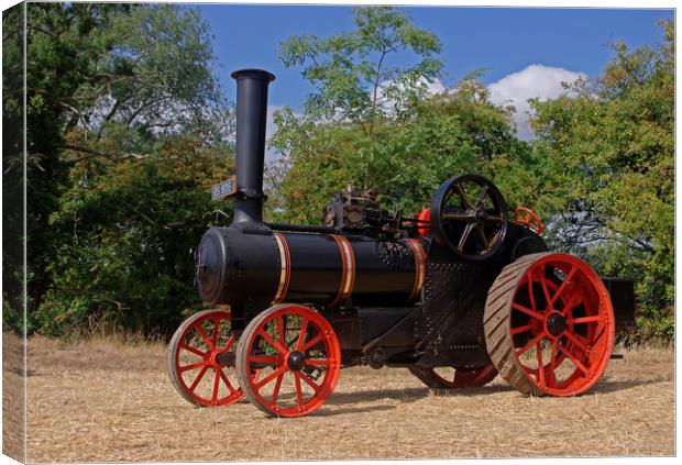 1910 Ransomes Traction Engine Canvas Print by Alan Barnes