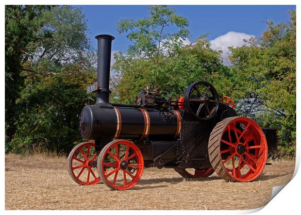 1910 Ransomes Traction Engine Print by Alan Barnes