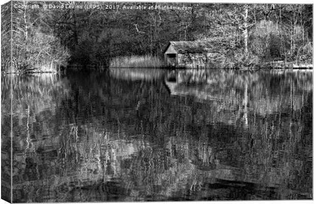 Boathouse Rydal Water Canvas Print by David Lewins (LRPS)