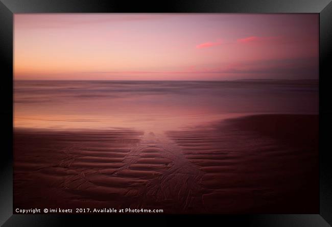        Sunset at Marrawah                          Framed Print by imi koetz