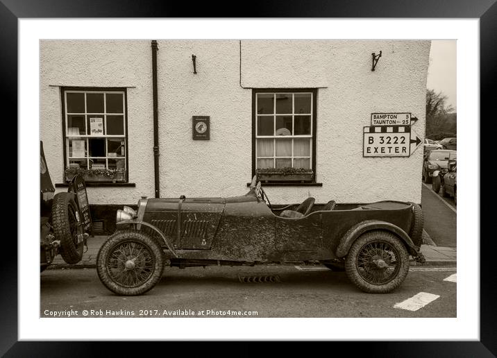 Dulverton Vintage  Framed Mounted Print by Rob Hawkins