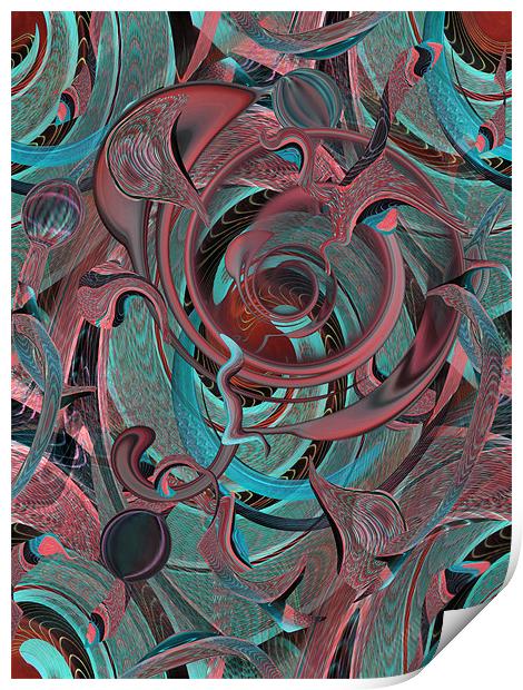 twisted 2 Print by Heather Newton