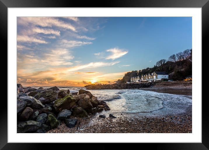 Bonchurch Haven Framed Mounted Print by Wight Landscapes