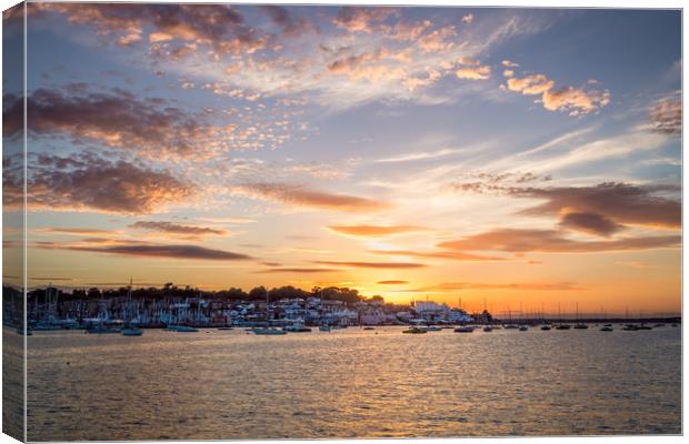 Cowes Sunset Canvas Print by Wight Landscapes
