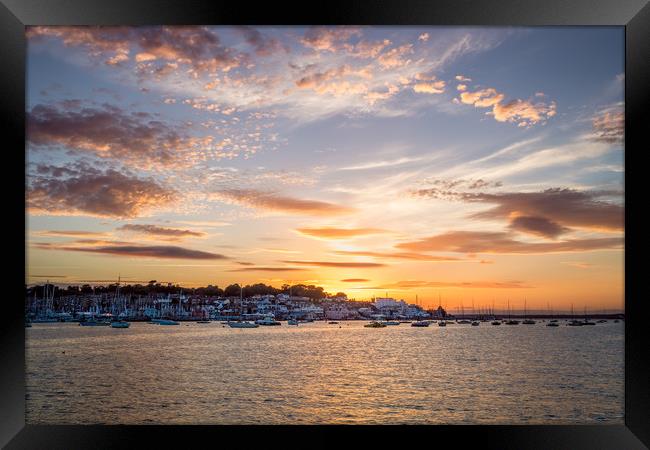 Cowes Sunset Framed Print by Wight Landscapes