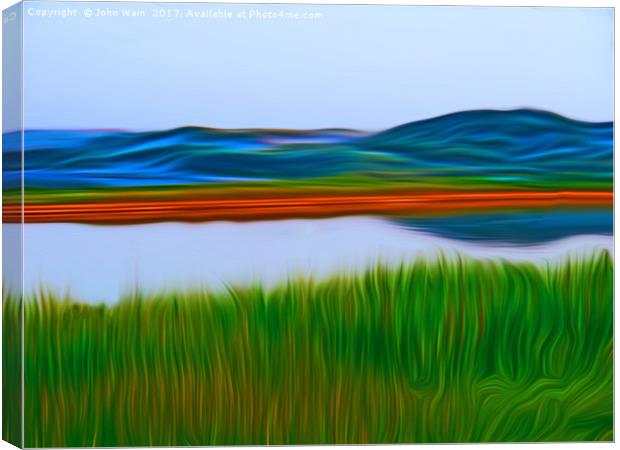 Over the Lake Canvas Print by John Wain