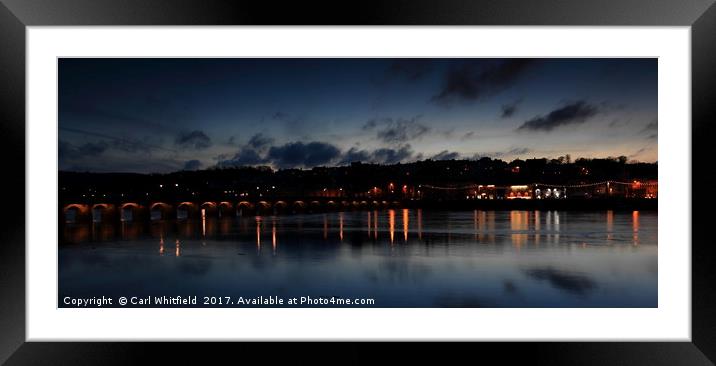 Arch Lights Panoramic Framed Mounted Print by Carl Whitfield