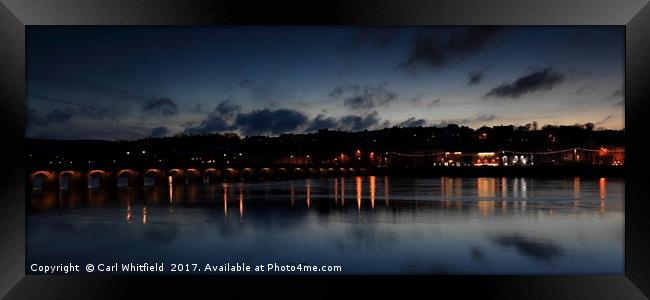 Arch Lights Panoramic Framed Print by Carl Whitfield