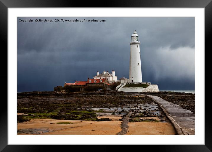 Looks like Rain Framed Mounted Print by Jim Jones