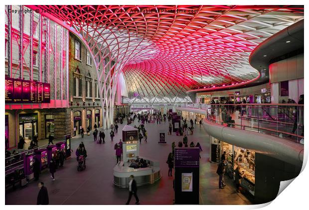 Kings Cross in Red Print by Jack Jacovou Travellingjour