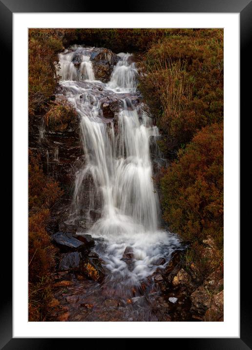 STEIN WATERFALL Framed Mounted Print by andrew saxton