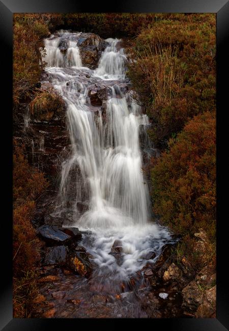 STEIN WATERFALL Framed Print by andrew saxton