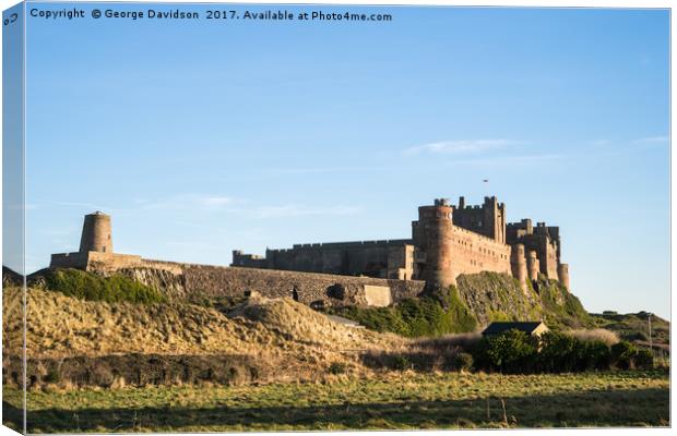 Bamburgh Castle 01 Canvas Print by George Davidson