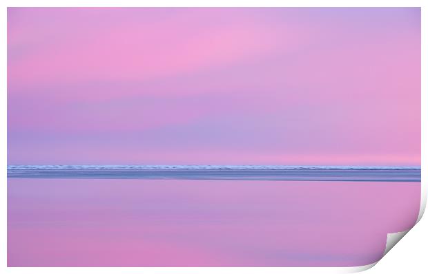 Pastel Shades of an Icelandic  Winter Sunset. Print by Natures' Canvas: Wall Art  & Prints by Andy Astbury