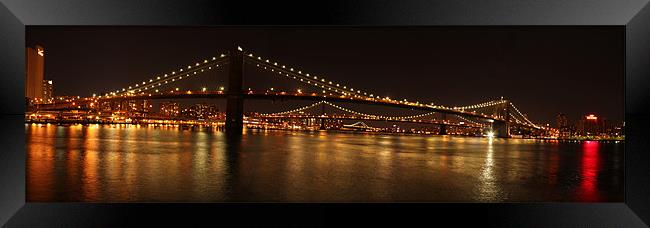 Brooklyn Bridge Framed Print by Viraj Nagar