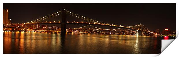 Brooklyn Bridge Print by Viraj Nagar