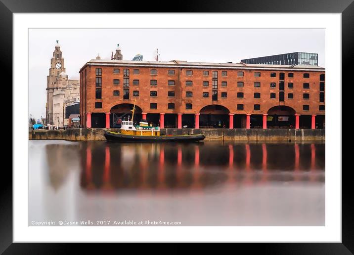 Albert Dock long exposure Framed Mounted Print by Jason Wells