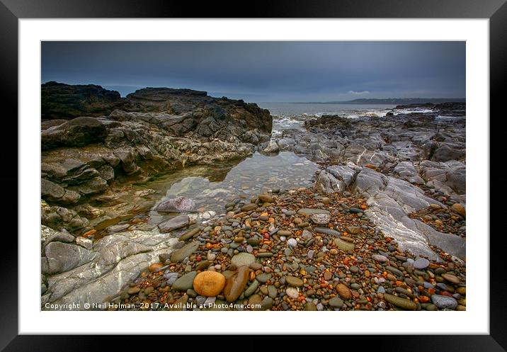 Ogmore by Sea Framed Mounted Print by Neil Holman