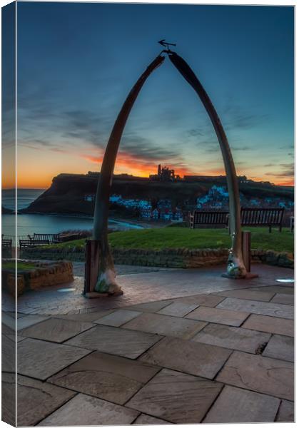 Whitby Whale Bones 3 Canvas Print by Paul Andrews