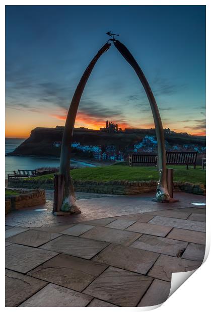Whitby Whale Bones 3 Print by Paul Andrews