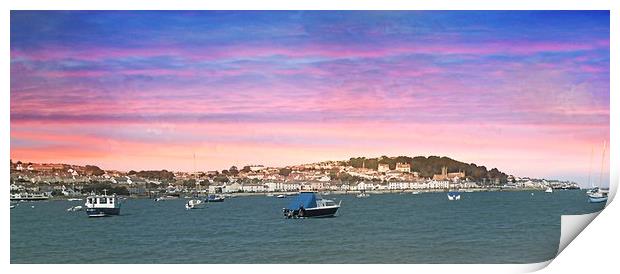  SUNSET OVER APPLEDORE                            Print by Alexia Miles