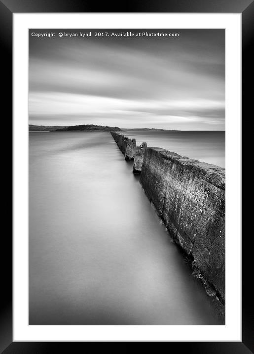 High Tide at Cramond Portrait Framed Mounted Print by bryan hynd